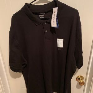 Men’s saddlebred short sleeve polo in black